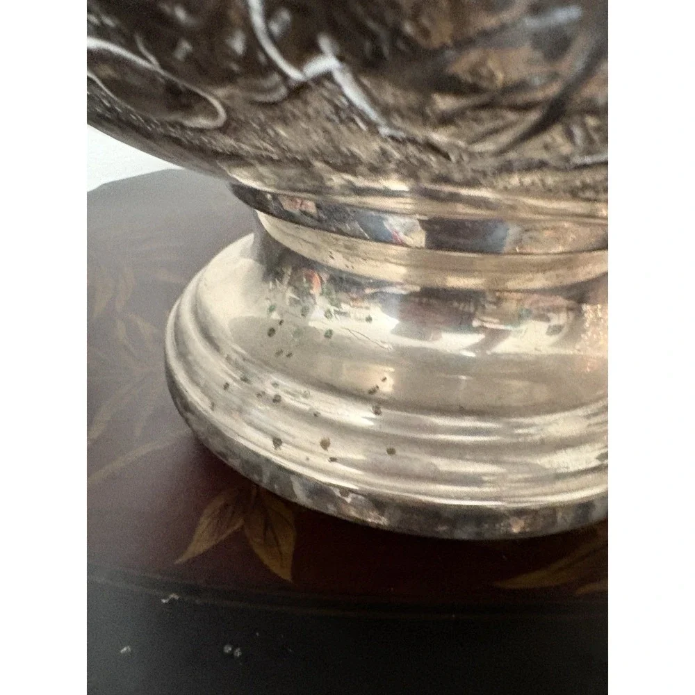 Vintage Extra Large Silver Plate Champagne Cooler Chiller Wine Ice Bucket